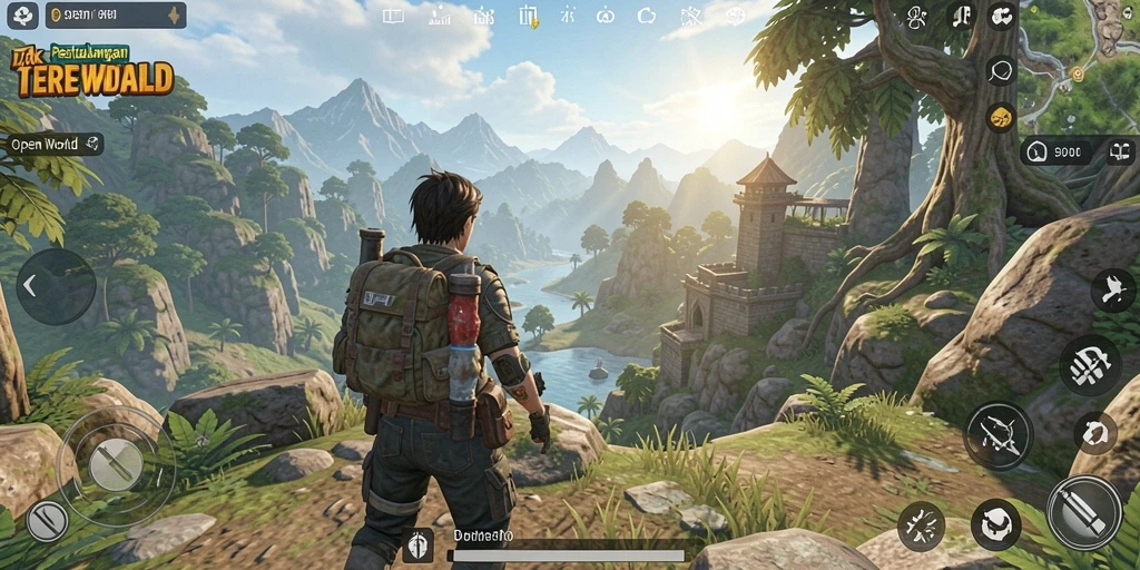 Tampilan utama game Open World 9939 dengan grafis menawan.