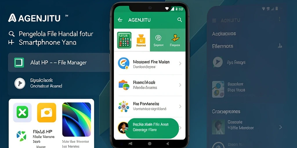 Antarmuka AGENJITU yang sederhana dan fungsional untuk pengelolaan file.