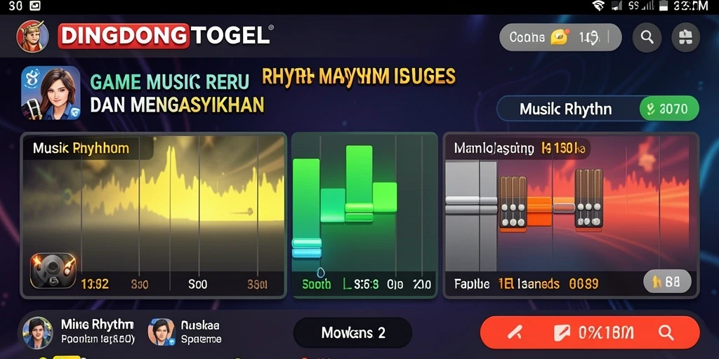Antarmuka menarik DINGDONGTOGEL dengan tombol ritme yang berwarna-warni.