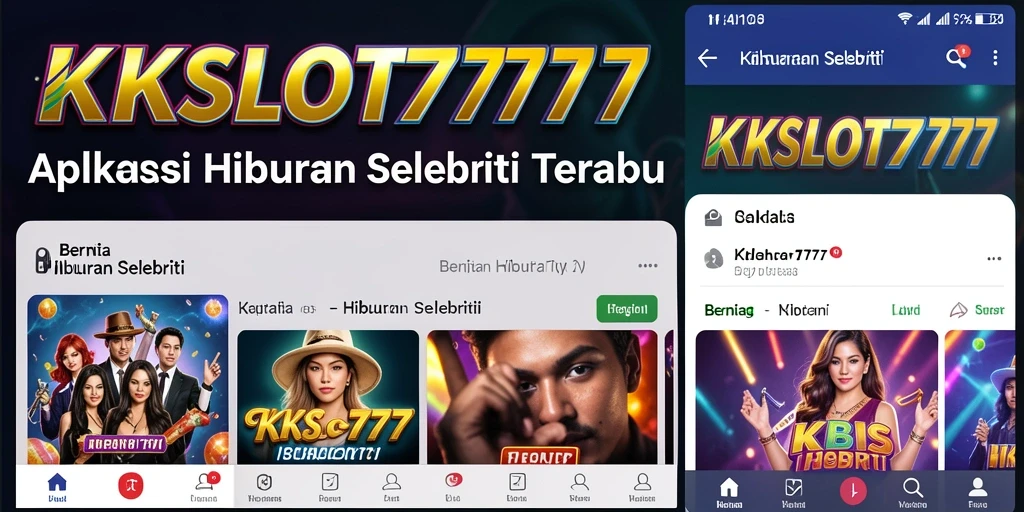 Antarmuka KKSLOT777 menampilkan berita selebriti terbaru dengan desain yang menarik.