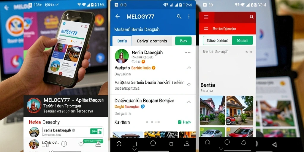 Antarmuka aplikasi MELODY77 yang informatif dan menarik.