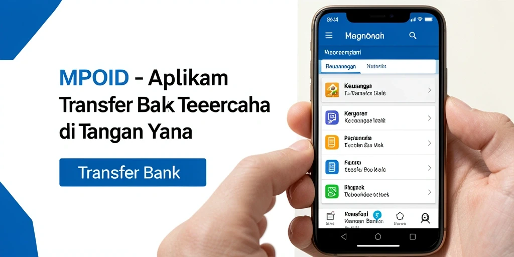 Antarmuka MPOID yang simpel dan fungsional untuk Transfer Bank.
