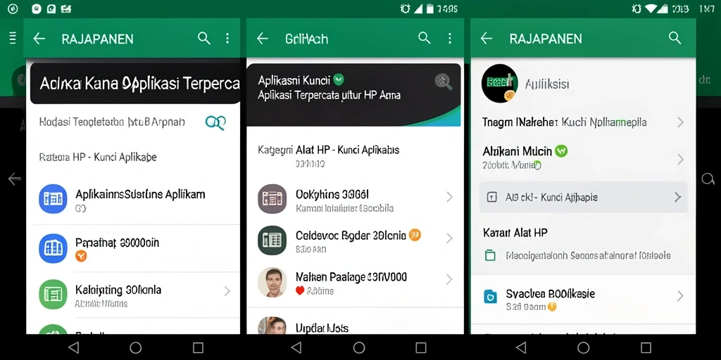 Tampilan utama RAJAPANEN dengan antarmuka kunci aplikasi yang sederhana.
